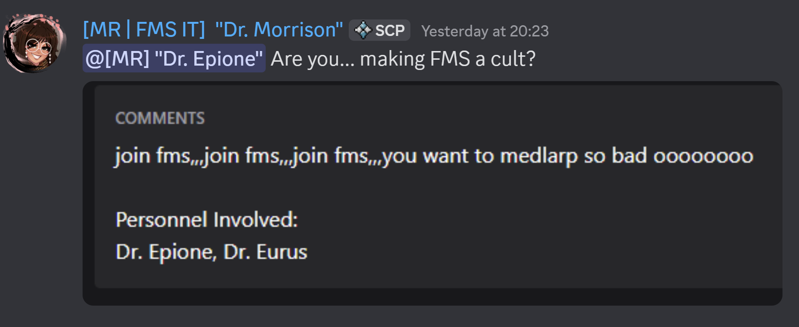 We are totally not a cult...
